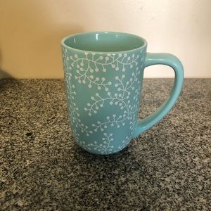 Aqua and white David’s Tea mug